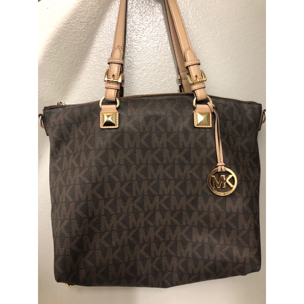 Michael Kors PVC Signature Top-Zip Large Tote